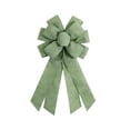thumbnail image 2 of karymi Handmade Imitation Linen Solid Color Ribbon Bow Pendant Versatile Decoration for Party Wedding Christmas Wall Tree Arch 11.81x19.69in Light Green Living Room Decor, 2 of 6