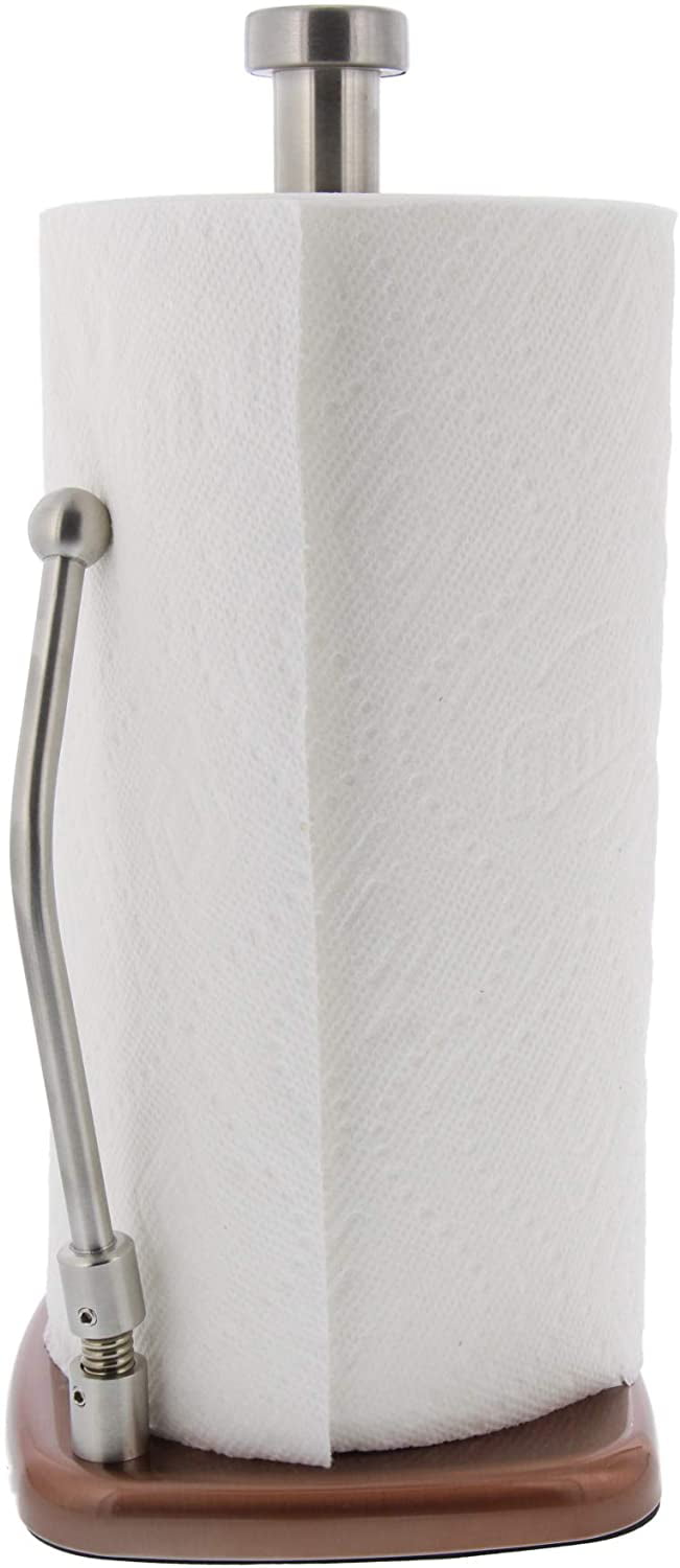 Kitchen Roll Holder Paper Towel Holder Tissue Holder Tear Roll Paper Towel Holder for Home Countertop Made from Stainless Steel 