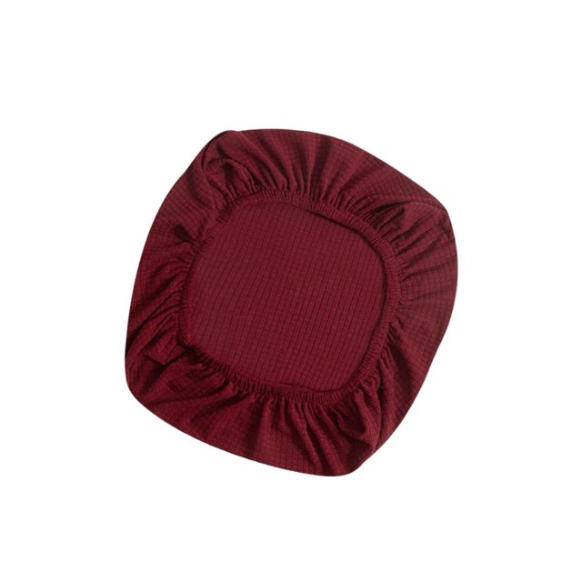 Housses de Siège de Chaise de Bureau Élastiques Housse de Chaise Extensible Pivotante Rouge
