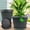 Blue Green, variant on Large Indoor Outdoor Planter Pots, 16 Inch 4 Pack Plastic Flower Pots with Drainage Holes and Saucer, Modern Decorative Garden Planters for Medium Large Plants