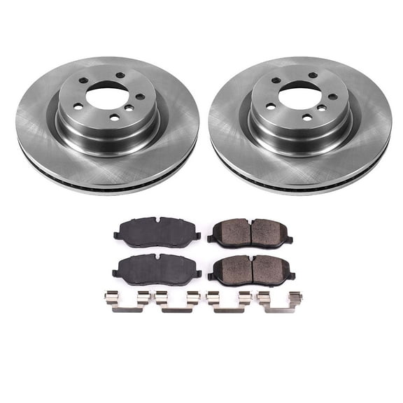 Ultimate Brakes Front Semi-Metallic Brake Pad and Rotor Kit with Hardware WM80153