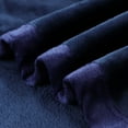 thumbnail image 3 of Home Bedroom All Season Lightweight Soft Warm Fuzzy Microplush Fleece Bed Blanket Navy Blue Twin 60" x 78", 3 of 6
