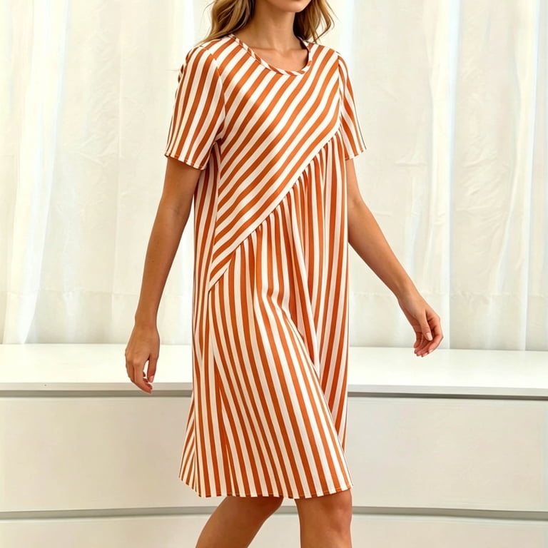 dresses shorts Short Dress 3390 by Dancing Queen Blush / 3XLarge have statement piece Size 12 Heels & Color:Light Blue with Pin Stripes 1837GD