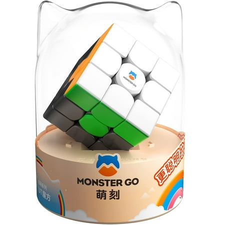 GAN Monster Go Trainer Cube, Speed Cube 3x3 Puzzle Toys for Children Beginners