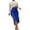 Blue, variant on EDFBUYKRS Female Skirts Womens Skirts Short Length Women's Split Mid Length Irregular Slim Strapping Skirt