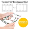 thumbnail image 4 of Yayeee Rocker Switch Wall Plate 2-Gang 4.7"x4.6" Home Decorative Outlet Cover, White Christmas House, 4 of 6
