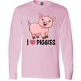 thumbnail image 3 of Inktastic I Love Piggies- Cute Pig Long Sleeve T-Shirt, 3 of 5