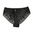 thumbnail image 2 of YueHuiYing Women's Underwear Comfortable and Sensual Lingerie Seamless Ice Silk Panties Colorful Lace Bikini Briefs, 2 of 3