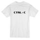 T-shirt Blanc pour Homme Control C Graphic Quote Design – image 1 sur 1