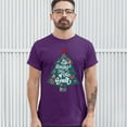 thumbnail image 3 of Tee Hunt The Most Wonderful Time of the Year T-shirt Christmas Tree Xmas Men's Tee, Purple, XX-Large, 3 of 5