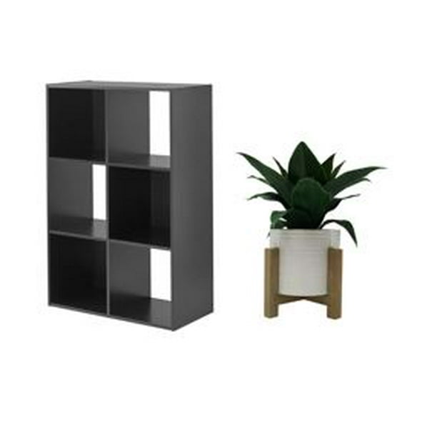 Mainstays 6Cube Storage Organizer and Better Homes & Gardens Faux