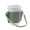 Green, variant on Vikakiooze 2023 Chain Portable Coffee Cup Cover Leather Beverage Handbag Heat Insulation Hot Separation Cup Cover Hanging Portable
