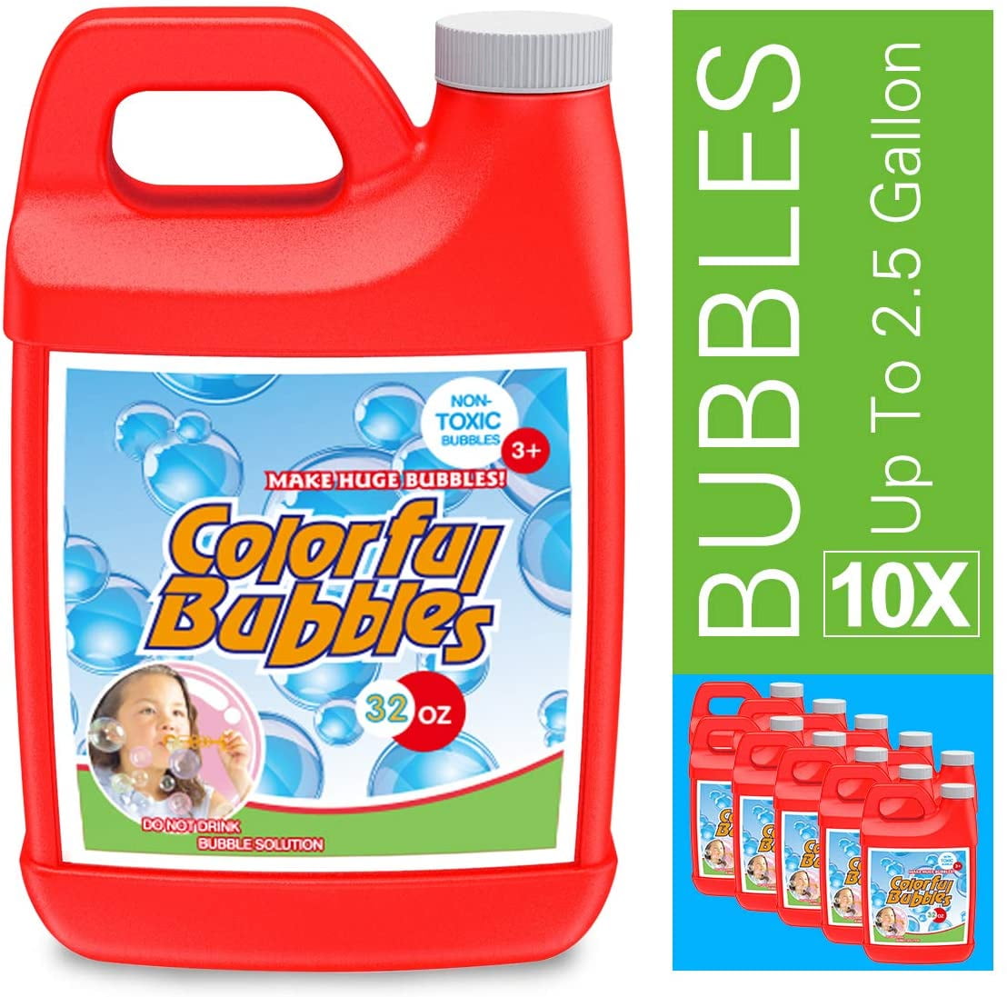 HOMILY Bubble Solution Refill 32 oz (up to 2.5 Gallon) Concentrated