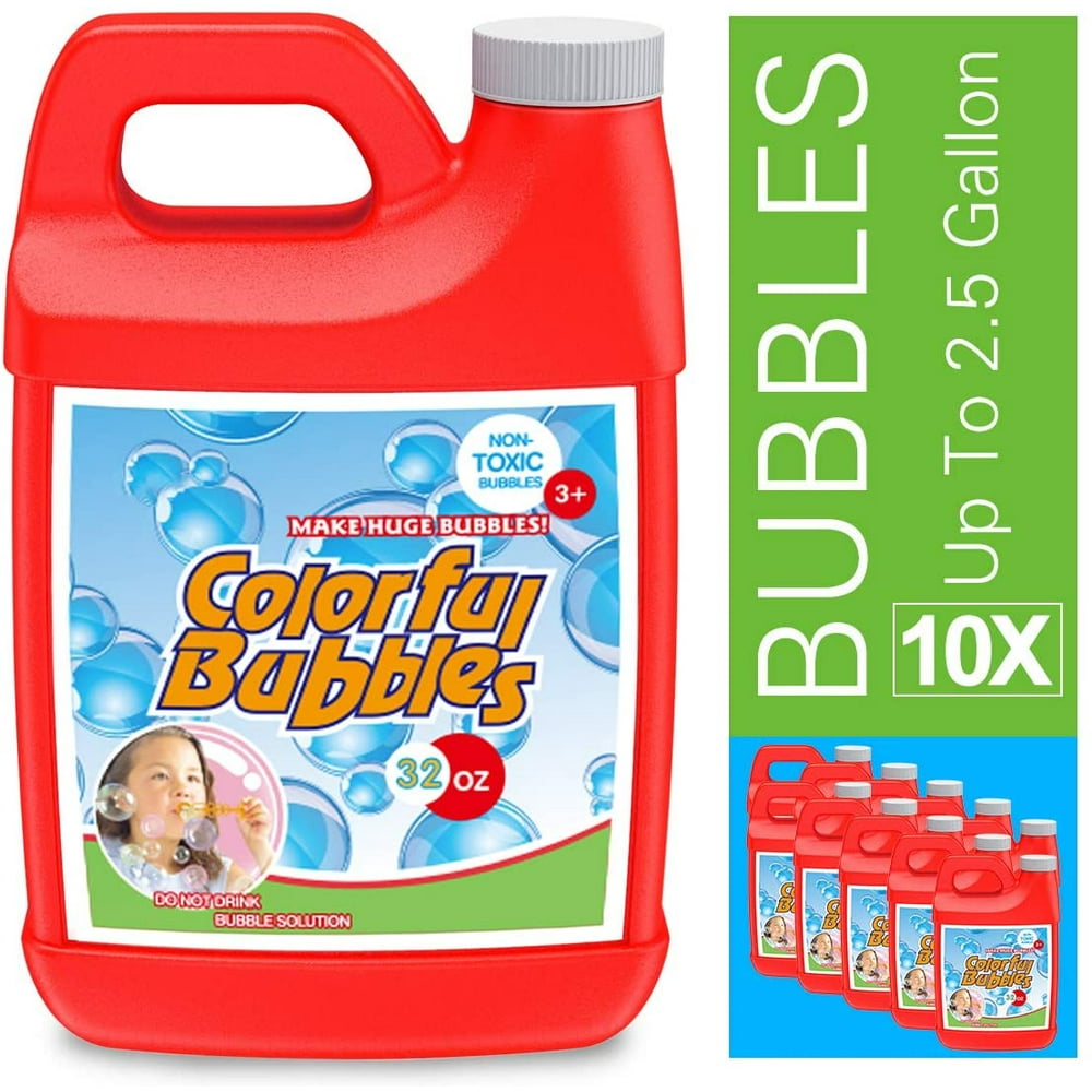 HOMILY Bubble Solution Refill 32 oz (up to 2.5 Gallon) Concentrated Bubbles Refill Solution for
