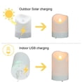 thumbnail image 3 of Candles ALL FORTUNE 2 en 1, recargable por USB, solar, para exteriores, 3 of 7