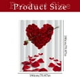 thumbnail image 2 of Valentines Shower Curtain, 70.87x70.87 inch Heart Shower Curtain, Bathroom Shower Curtain, Valentine Bathroom Decor, Love Shower Curtain, Home Bath Decor, Festive Shower Curtain, 2 of 5