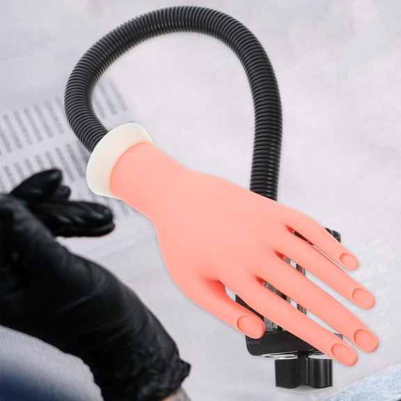 HOOWIFFY 100 Pcs Artificial Nail Tips Set with Practice Hand Model for Manicure Nail Art, Lightweight and Nail Extensions