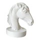thumbnail image 2 of Estatua de cabeza de caballo, figura coleccionable, deportes ecuestres, escultura animal sencilla Blanco, 2 of 9