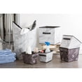 thumbnail image 2 of DII Assorted Marble Trapezoidal Laundry Bins, Set of 4, 100% Polyester, Multiple Colors, 2 of 3