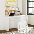 thumbnail image 3 of STAROUS Kids Study Desk and Chair Sets with Hutch and Storage Cabinet, 3 of 8