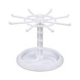 thumbnail image 4 of Organisateur de Colliers Support Suspendu Rotation Arbre à Bijoux pour Chouchous Bracelets Chaînes Court Blanc, 4 of 9