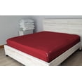 thumbnail image 3 of Microfiber Zipper Fitted Sheet Full XL Size 54X80 - Includes 2 Zip On Sheets +1 Bottom Fitted Base - Fit's 16” In Deep Pocket - Easy to Change,Soft,Smooth -Fitted Sheet - Burgundy Color, 3 of 9
