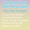 thumbnail image 4 of Llaveros personalizados de dibujos animados, colgante de logotipo acrílico transparente con holograma, foto personalizada de Anime, 4 of 5