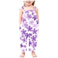 thumbnail image 2 of Toddler Girls Kids Printing Jumpsuit Playsuit Strap Romper Summer Outfits Clothes Pants For Girl Short Leggings With Pockets For Girl cargo pants girl, 2 of 4