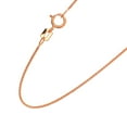 thumbnail image 4 of JewelStop 14k Solid Gold Rose Round Diamond-Cut Wheat Chain Necklace 0.6 mm 16 inches, 4 of 4