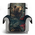 thumbnail image 6 of TSOVTHRID Bear Forest Camo Print Recliner Covers, Soft Non Slip Lazy Boy Chair Covers, Easy to Install Recliner Sofa Slipcover, Water Resistant Reclining Slipcovers for Pets, 6 of 7