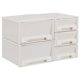 thumbnail image 1 of Caja de almacenamiento de cajones de , organizador de cajones apilables, caja de almacenamiento de plástico con cajón y compartimentos, y, 1 of 8