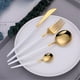 thumbnail image 2 of Juego de Cubiertos de acero inoxidable 18/10 YONGSHENG oro blanco Cuchillo Tenedor Cuchara, 2 of 5