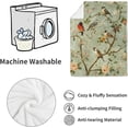 thumbnail image 4 of Vintage Birds Fleece Blanket Soft and Cozy Nature Inspired Throw with Beautiful Bird and Floral Design for Couch Bed or Travel, 4 of 4