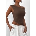 thumbnail image 4 of Remera PRETTYGARDEN 2025 Verano Top Fruncido de Un Hombro, 4 of 8