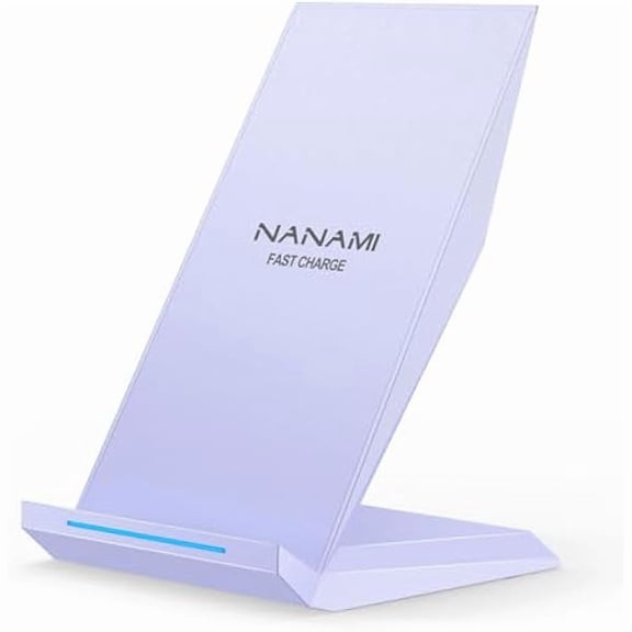 Wireless Charger - Fast Qi-Certified Wireless Charging Stand Compatible Apple iPhone 16/16 Plus/16 Pro/16 Pro Max/15/14/13/12 Pro, Desktop Phone Charger for Samsung Galaxy S25/S24/S23/S22/S21