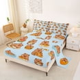 thumbnail image 2 of Erosebridal Cartoon Capybara Full Size Sheets,Cute Animal Print Bed Sheets For Kids 4 Pieces, 2 of 6