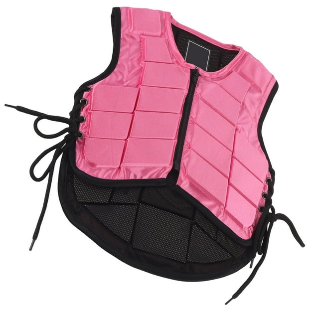 Equestrian Protective Vest, Unisex Foam Padded Adjustable Shock Absorption Kids Equestrian Vest For Horse Riding Training For Bull Riding CS,CM,CL