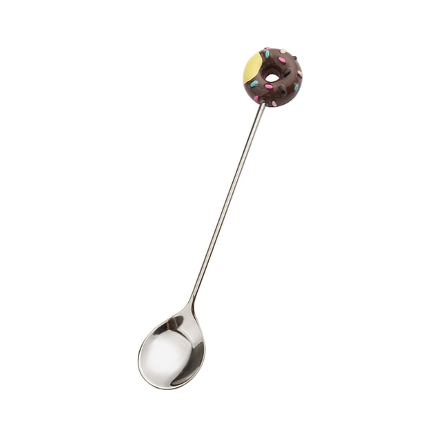 Kitchen Tableware Stainless Steel Sweet Donut Dessert Fork Coffee Spoon And Stirrer, Kitchen Tableware