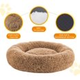 thumbnail image 4 of Calming Dog Beds for Large Dogs, Faux Fur Donut Cuddler Dog Bed, Round Fluffy Pillow, Washable Pet Bed for Dogs Up to 80Lbs, 36inch, 4 of 12