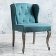 thumbnail image 3 of Single Wingback Fabric Chair | Enhance the Style of Living Spaces | Made of Rubberwood Frame and Polyester Fabric | Meet the Requirement for Trendy Seating, 3 of 6
