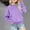 Purple, variant on Lilgiuy Girls Casual Long Sleeve Sweatshirt Crew Neck Cute Pullover Relaxed Fit Tops