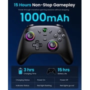 EUROA Switch 2 Pro Controller, Switch Controller Compatible with Switch 2/Switch OLED/Lite with Hall Effect Joystick, Turbo & Vibration