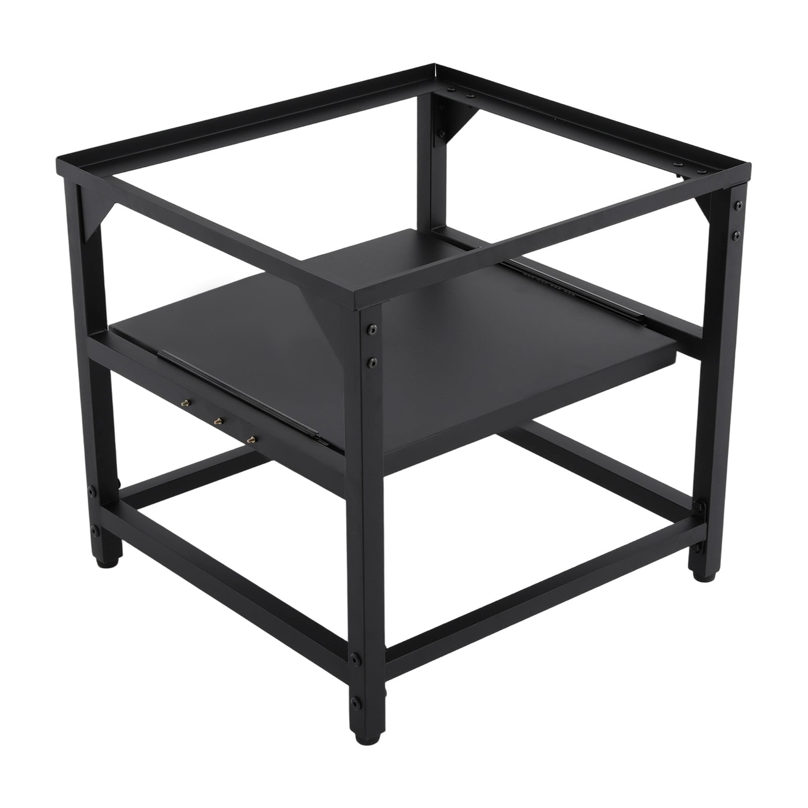 Modern Washing Machine Base Dryer Stand, Washing Machine Base with Shelf Black