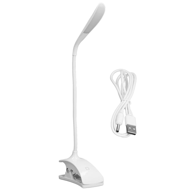 Lámpara de trabajo con cuello de cisne, lámpara de escritorio LED, luz de lectura LED con 3 luces LED, mejore su experiencia