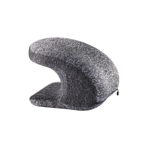Almohada de apoyo para el cuello para reposacabezas de silla de oficina, almohada ergonómica, almohada de oficina para sofá, automóvil, hogar, viajes gris
