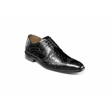 

Stacy Adams Gennaro Wingtip Oxford Exotic Print Leather Black 25537-001