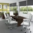 thumbnail image 2 of Bush Business 72W Boat Shaped Conference Table in Black Walnut - Engineered Wood, 2 of 9