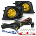 thumbnail image 4 of AJP Distributors Yellow Lens Front Bumper Driving Fog Lights Lamps LH RH Assembly Pair + Bezels Bulbs Switch Wiring Harness Kit Compatible/Replacement For Scion tC 2 Door Coupe 2011 2012 2013 11 12 13, 4 of 11