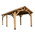 thumbnail image 3 of Backyard Discovery Norwood 20' x 12' Cedar Wood Gazebo, Galvanized Steel Roof, PowerPort, 3 of 13