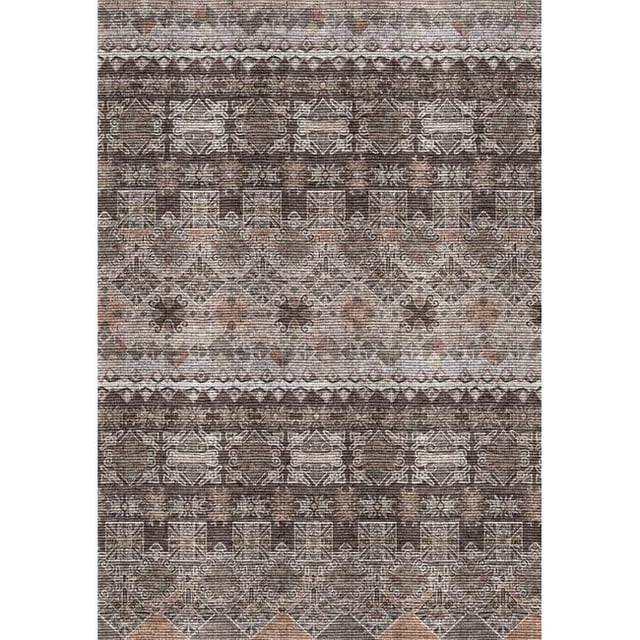 Dynamic Rugs IL698883900 5 Pi 3 Po x 7 Pi 7 Po Illusion 8883 Rectangle Zone de Transition Tapis - 900 Gris